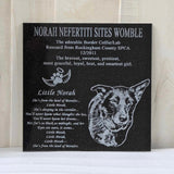 Laser Engraved Black Granite Flat Headstone Tile Memorial