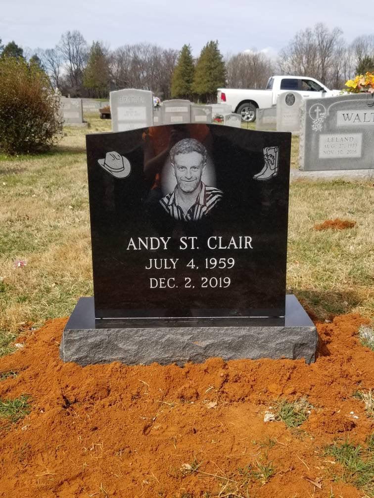 Black granite memorial stones online